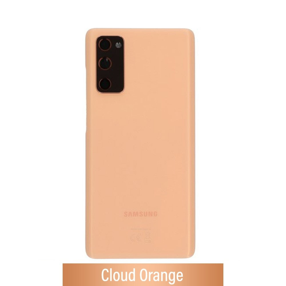 Rear Cover Glass For Samsung Galaxy S20 FE / 5G G780F / G781B GH82-24223F/GH82-24263F (Gold)-Cloud Orange Rear Cover Glass For Samsung Galaxy S20 FE / 5G G780F / G781B GH82-24223F/GH82-24263F (Gold)-Cloud Orange